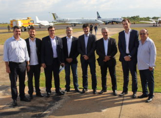 Secretário Nacional de Aviação Civil do Min.Infraestrutura, Ronei Glanzmann anuncia investimentos no MS durante entrega de obra no Aeroporto de Bonito(SBDB).