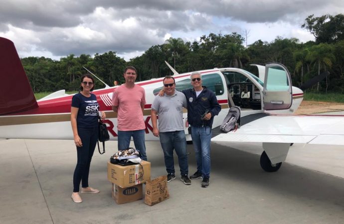 Aeroclube de Santa Catarina(SSKT) auxilia no combate ao COVID 19 através de missão humanitária