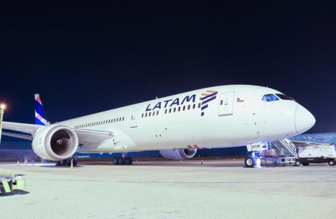 Campinas(SBKP), recebe primeiro Boeing 787 Dreamliner, operado pela Latam