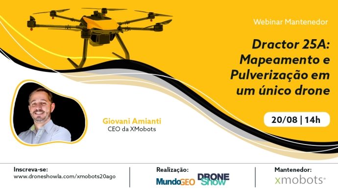 Webinar: Dractor 25A – Mapeamento e Pulverização em um único drone