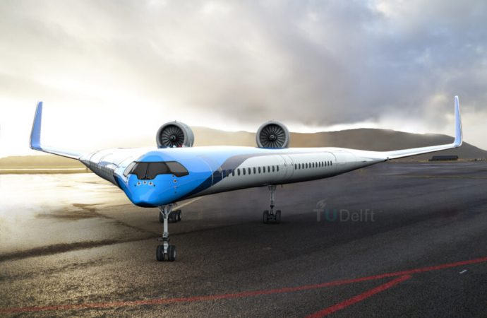 KLM e TU Delft apresentam primeiro voo Flying-V com sucesso