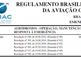 Novidades na Emenda 05 do RBAC 153. Por Virgílio C. Branco