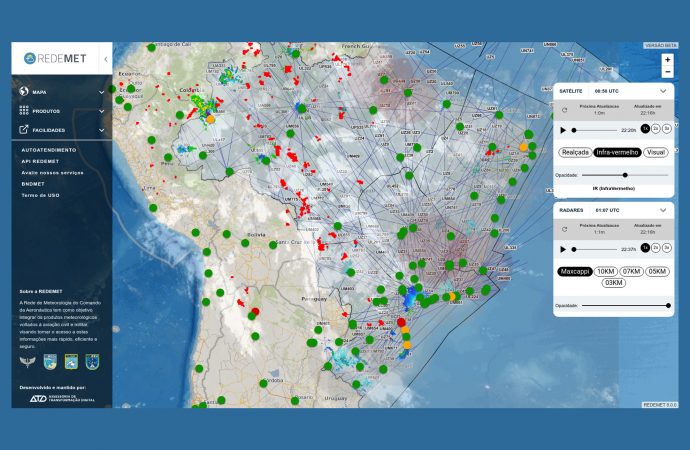 REDEMET ganha visual inovador e facilidades para o usuário em nova versão