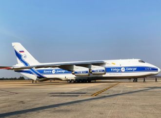 Aeroporto Int. De Belo Horizonte, SBCF, recebe carga da Anglo American no gigante ANTONOV AN-124