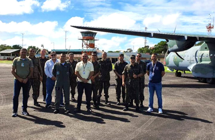 Os céus de Parintins sob controle no Festival Folclórico de 2022