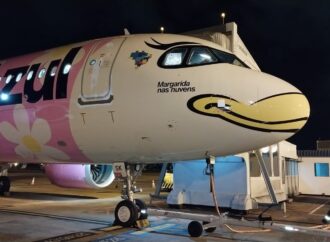 Avião da Margarida pousa no Aeroporto de Londrina