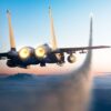 F-15EX faz testes com mísseis AIM-9X e AIM-120