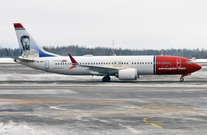 Norwegian adquirirá seis aeronaves Boeing 737 MAX por meio de arrendamento