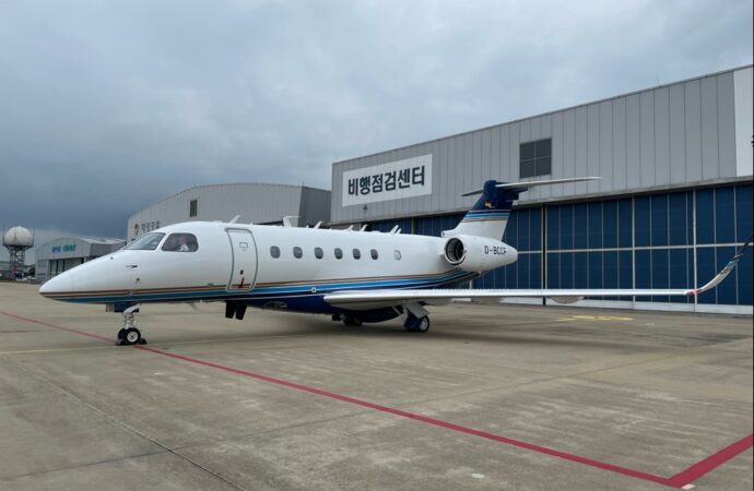 Embraer entrega Praetor 600 ao Centro de Serviços de Inspeção de Voo da Coreia do Sul